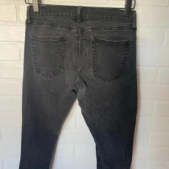 Gap 1996 Women's Stretch High-Waisted Fitted Ankle Skinny Jeans Black Size 28 - Picture 4 of 7